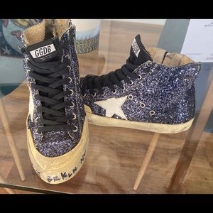 Authentic Womens Golden Goose Francy Hightop Sneakers, Sz 41. Rare!